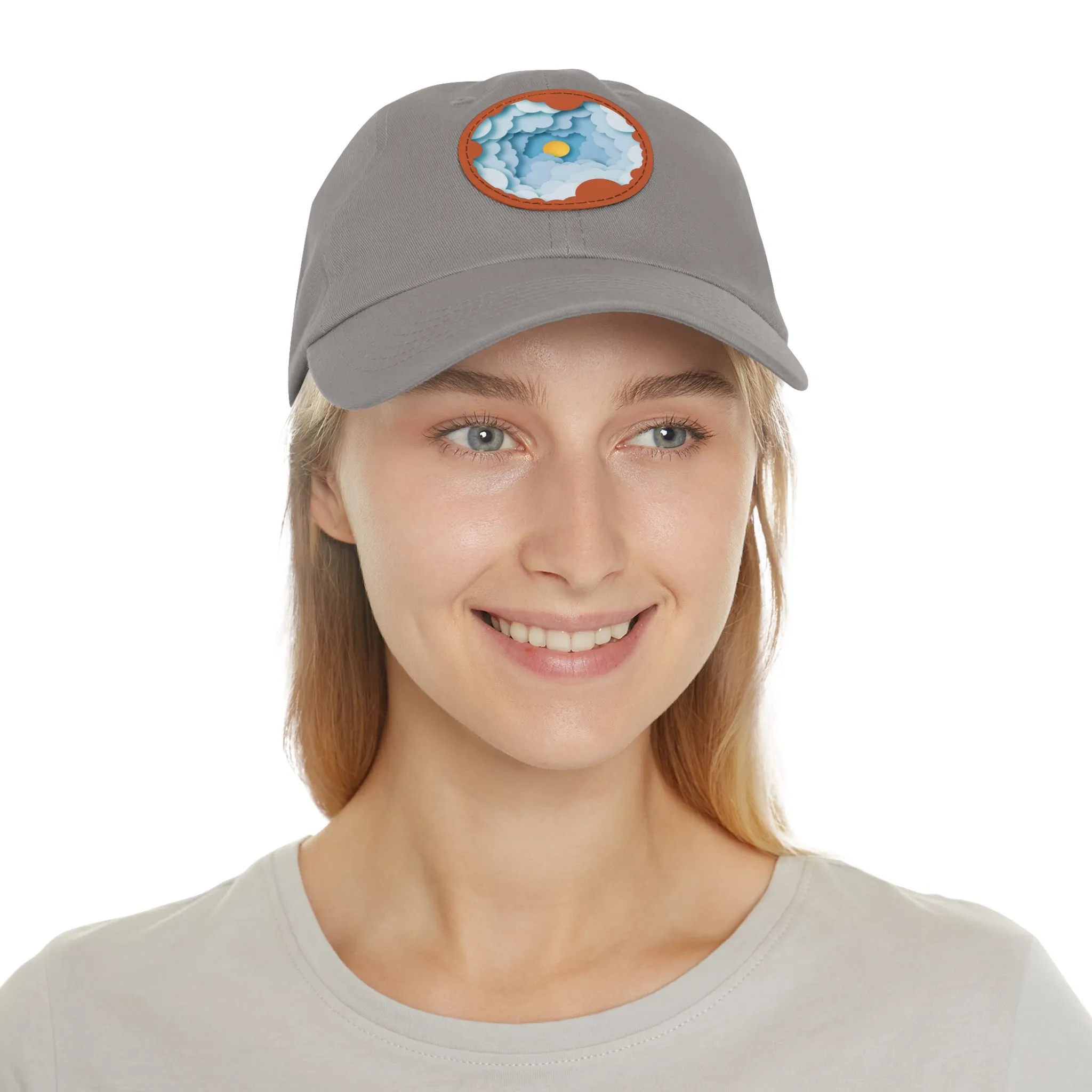 Dad Hat - Cloud Style Feel Good Beuti Leather Patch Round Cap