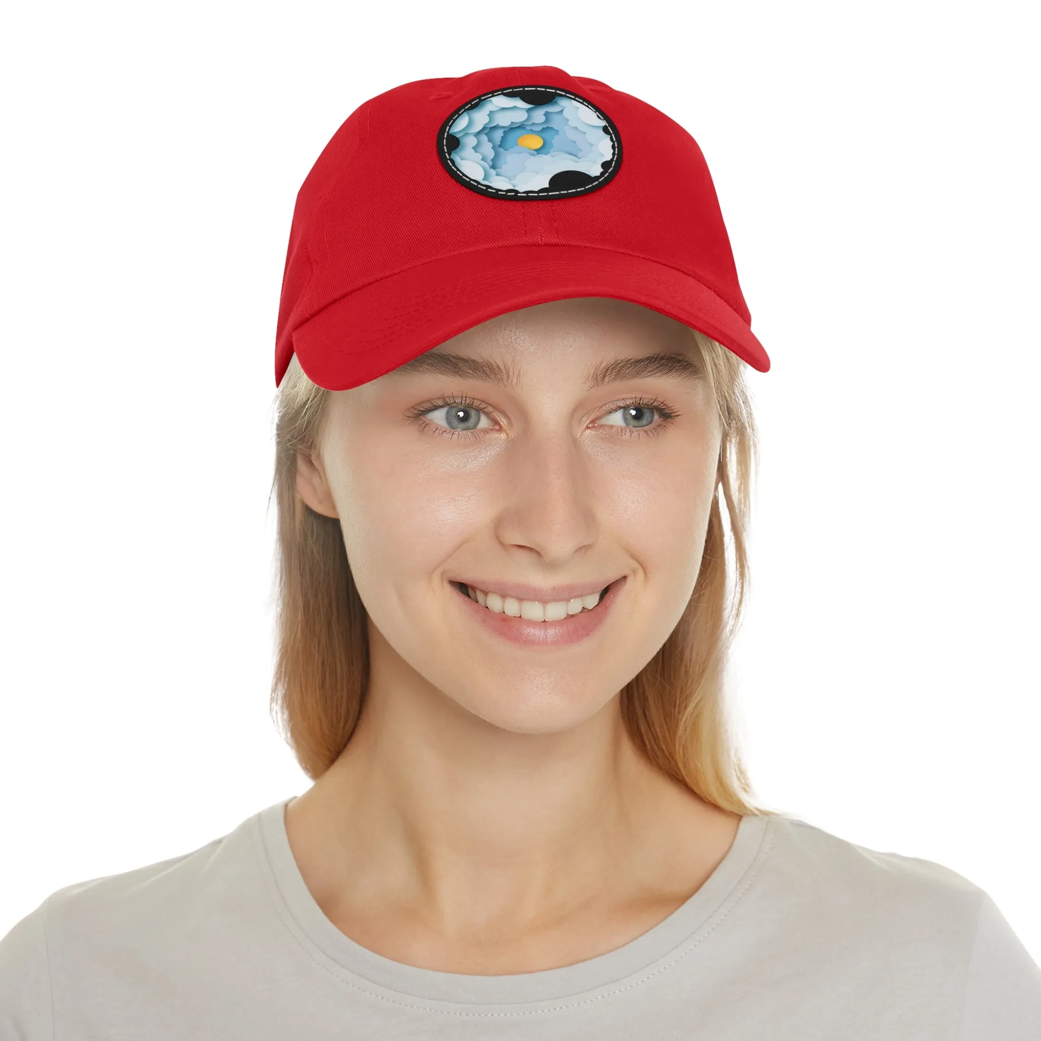 Dad Hat - Cloud Style Feel Good Beuti Leather Patch Round Cap