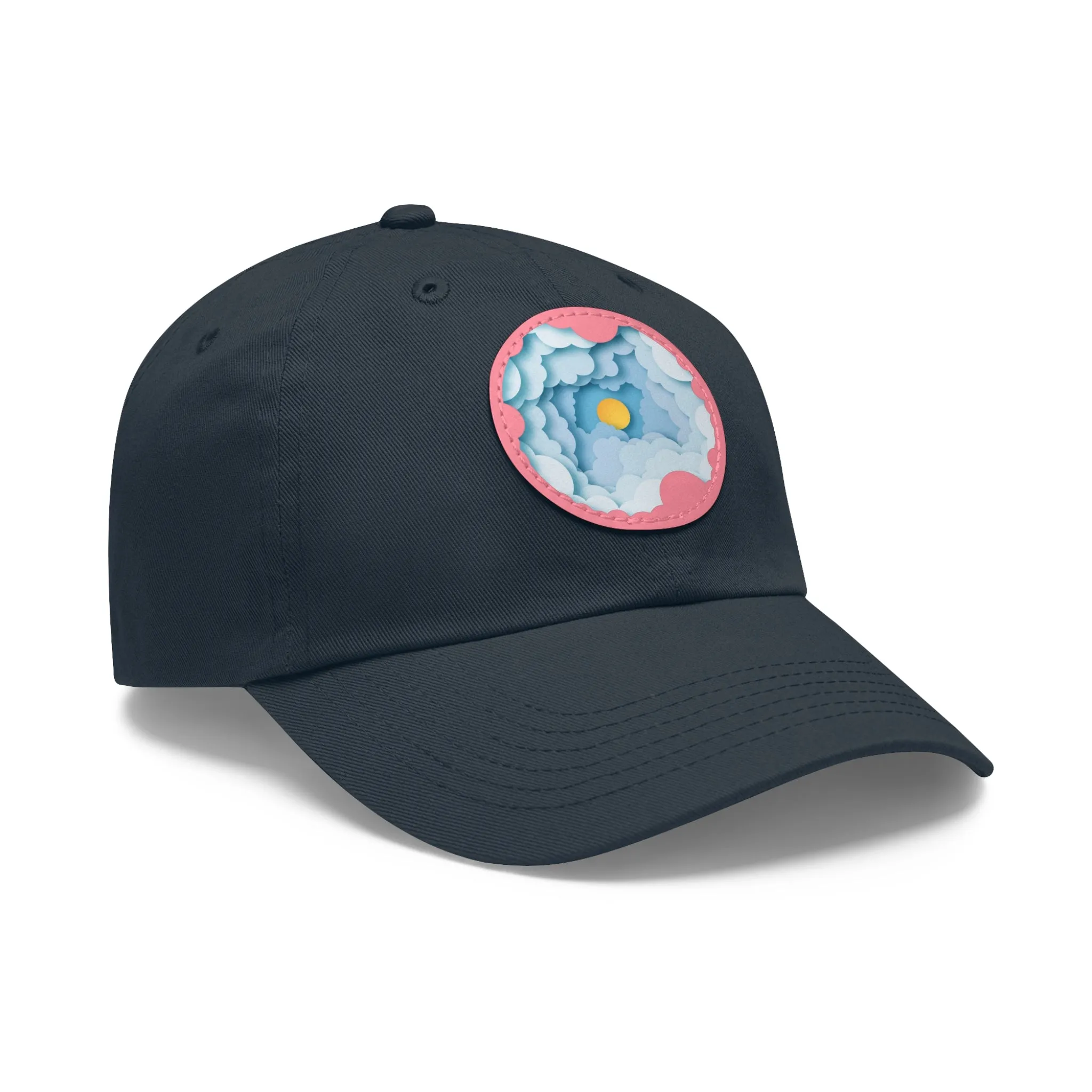 Dad Hat - Cloud Style Feel Good Beuti Leather Patch Round Cap