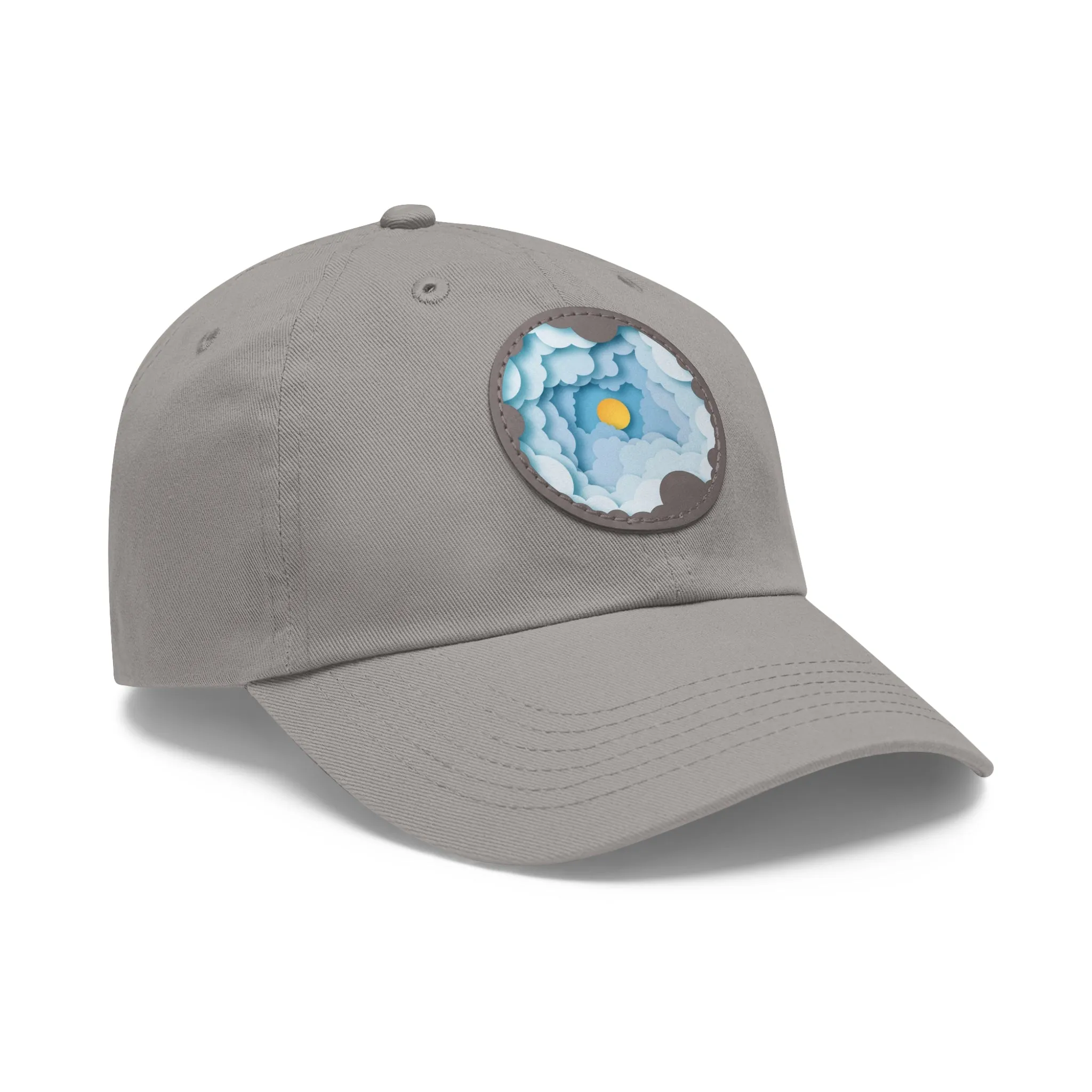 Dad Hat - Cloud Style Feel Good Beuti Leather Patch Round Cap