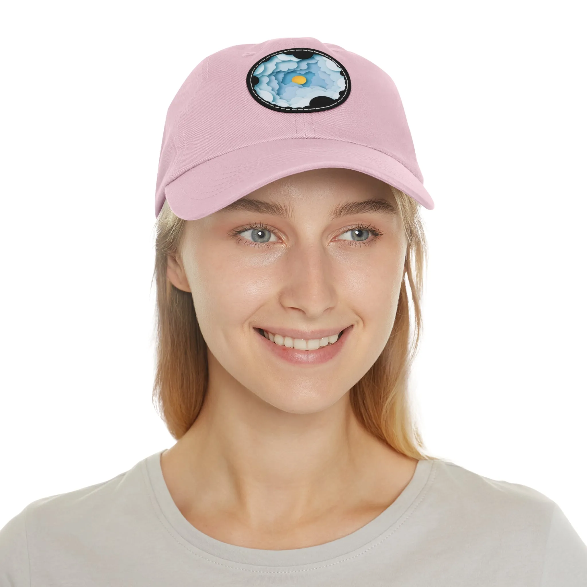 Dad Hat - Cloud Style Feel Good Beuti Leather Patch Round Cap