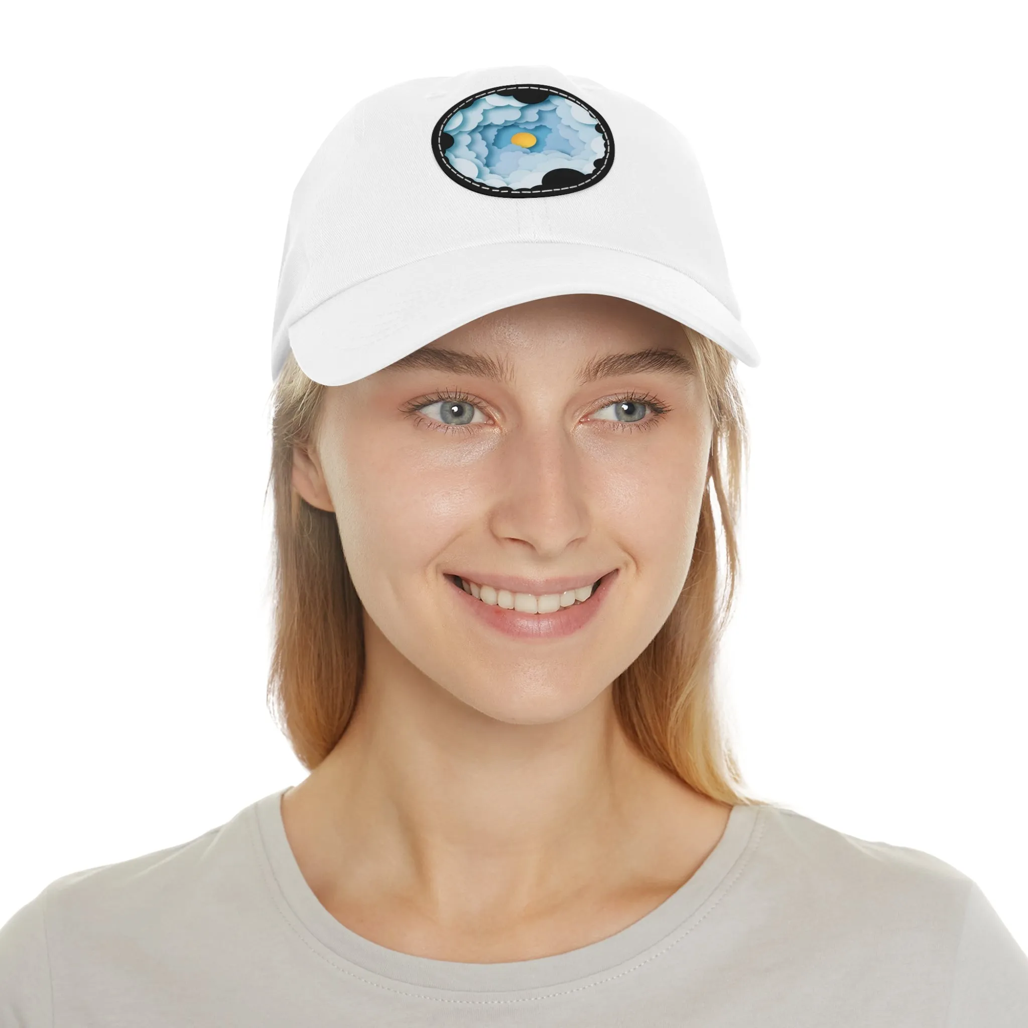 Dad Hat - Cloud Style Feel Good Beuti Leather Patch Round Cap