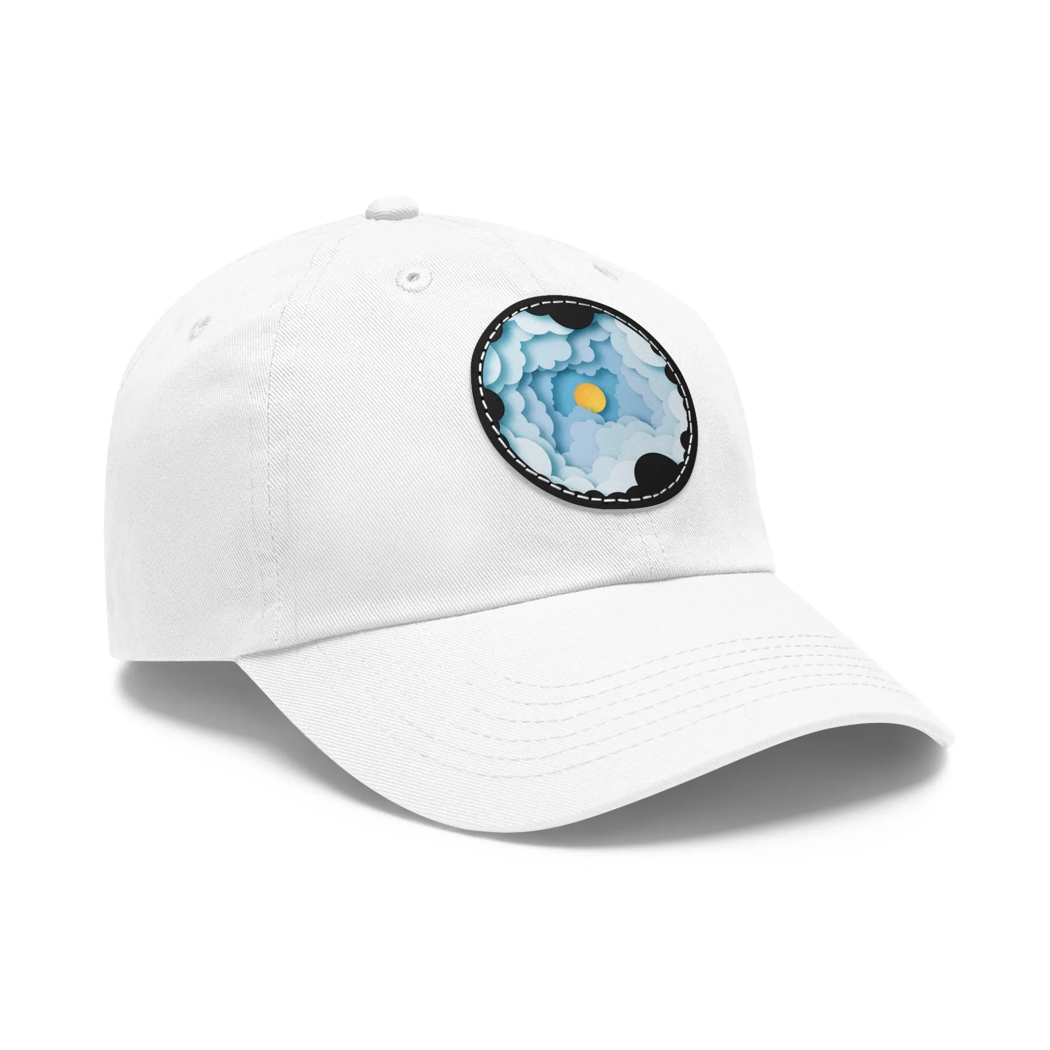 Dad Hat - Cloud Style Feel Good Beuti Leather Patch Round Cap