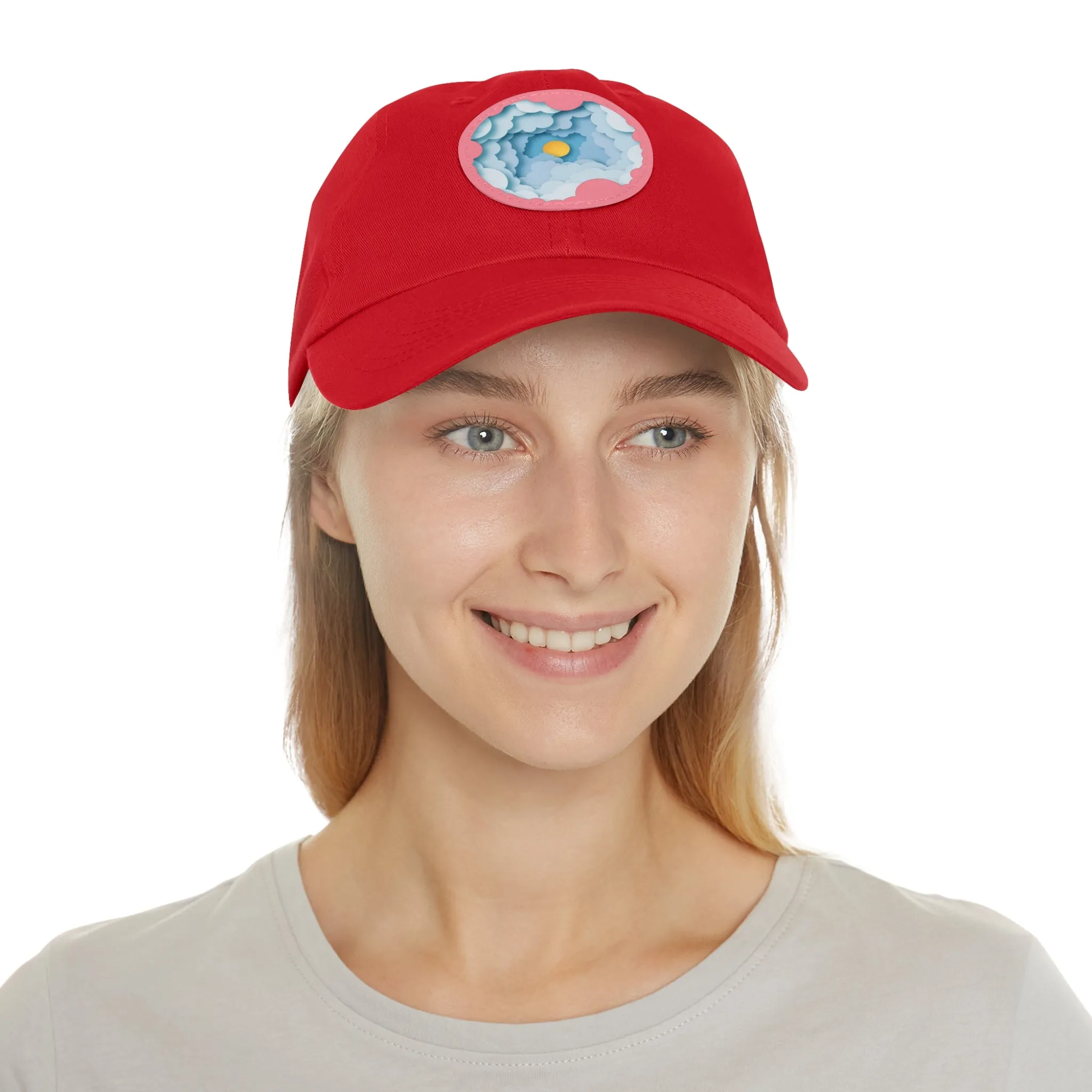 Dad Hat - Cloud Style Feel Good Beuti Leather Patch Round Cap