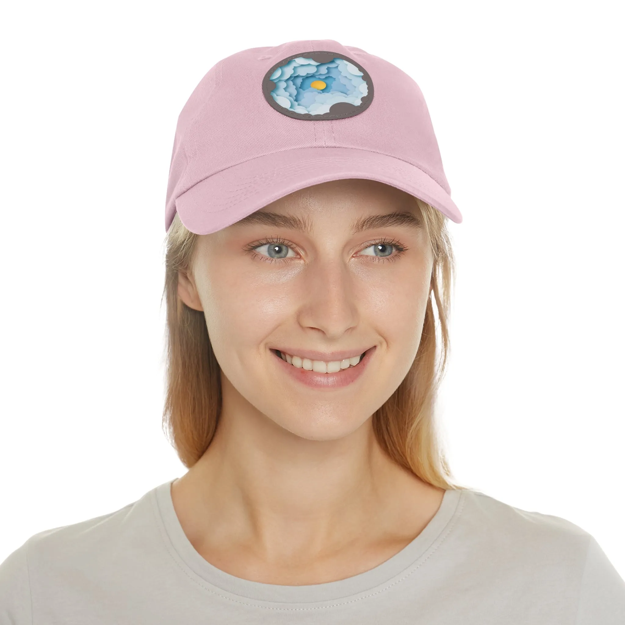 Dad Hat - Cloud Style Feel Good Beuti Leather Patch Round Cap