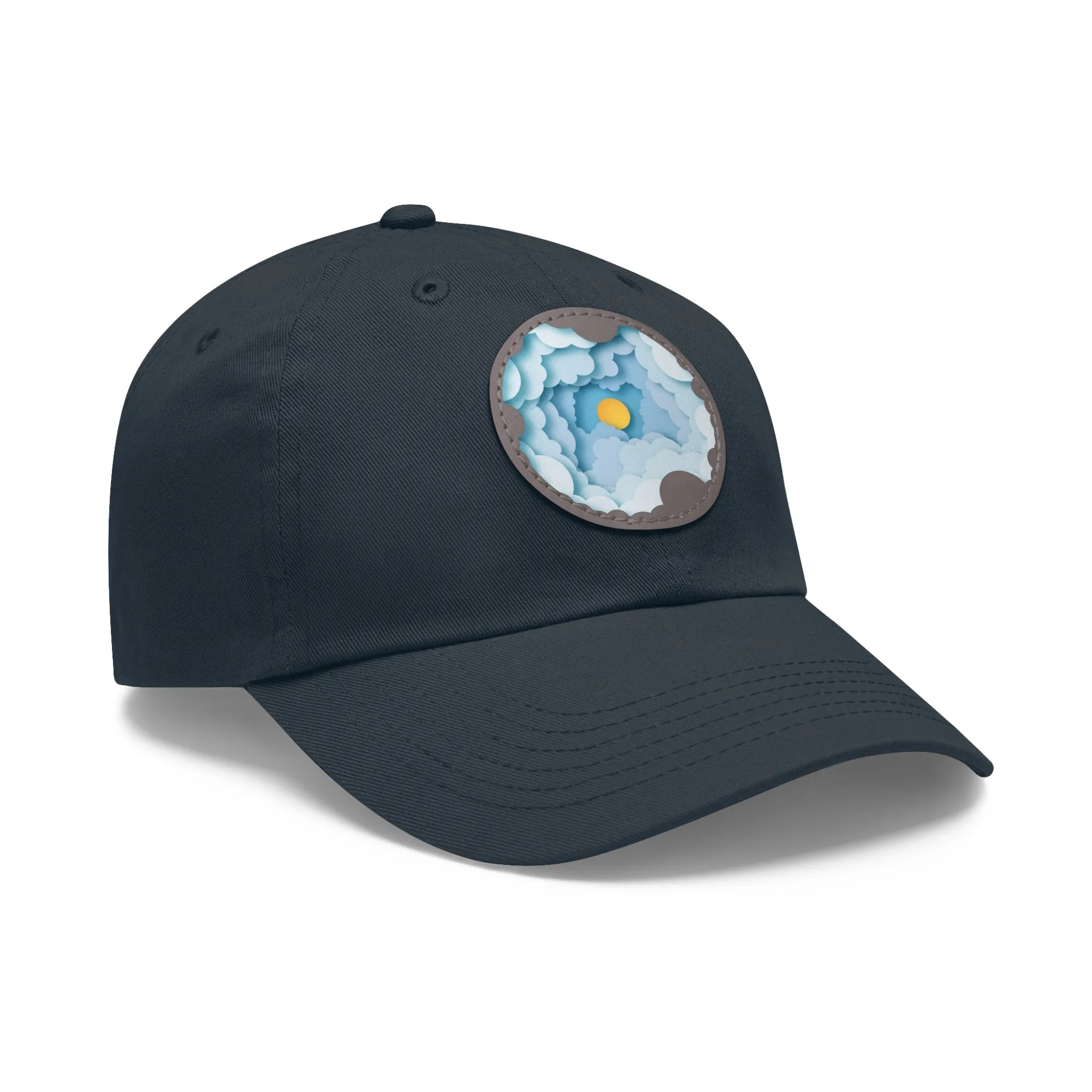 Dad Hat - Cloud Style Feel Good Beuti Leather Patch Round Cap