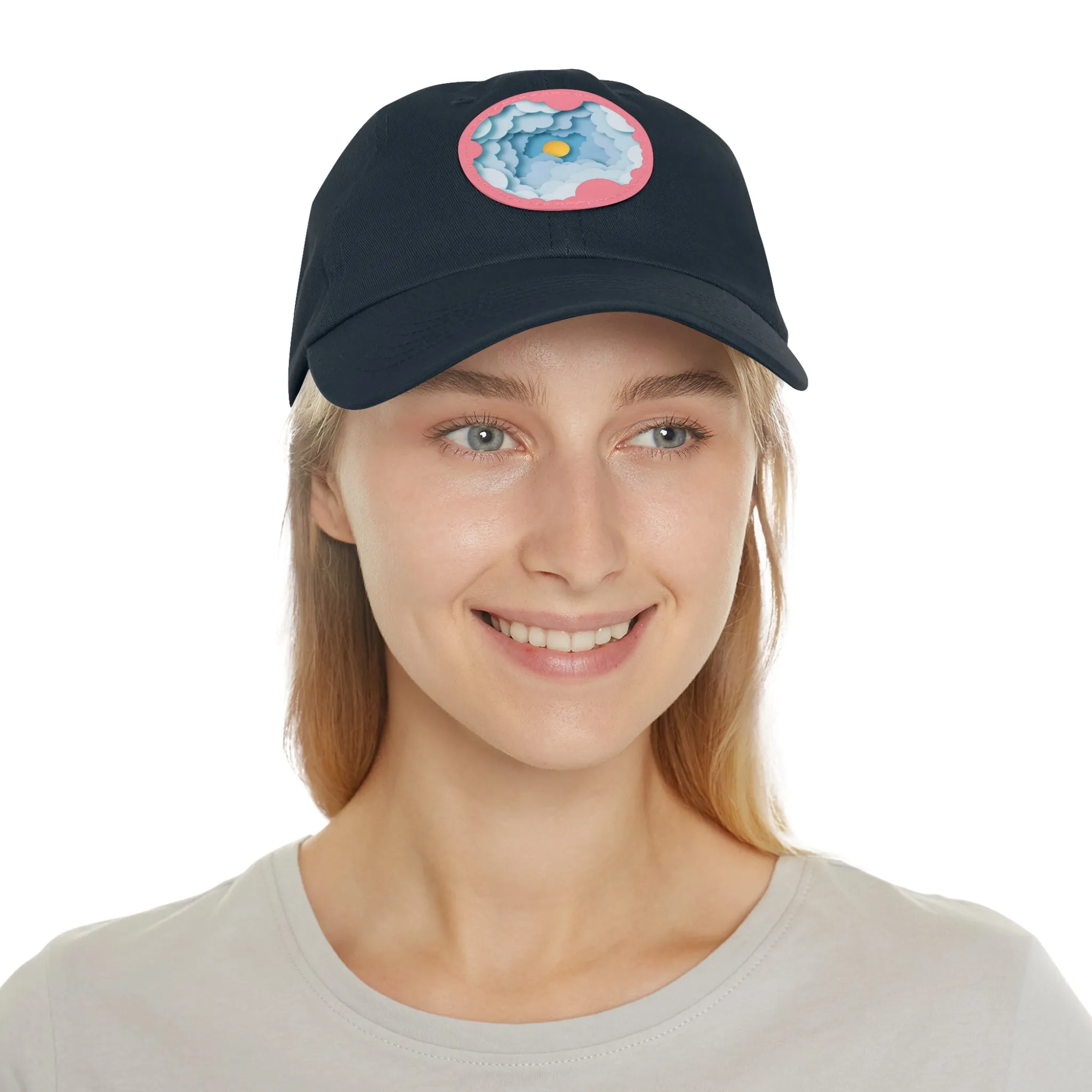 Dad Hat - Cloud Style Feel Good Beuti Leather Patch Round Cap