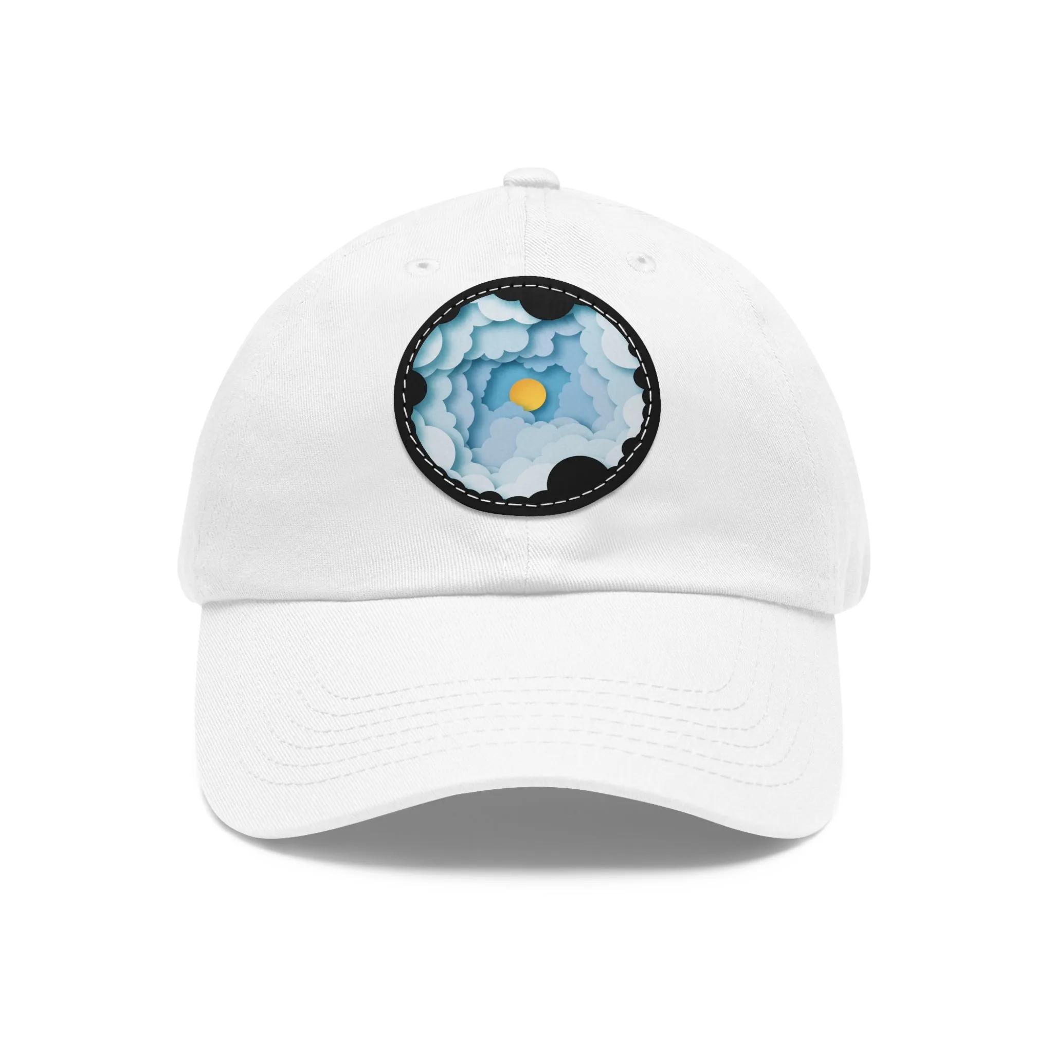 Dad Hat - Cloud Style Feel Good Beuti Leather Patch Round Cap