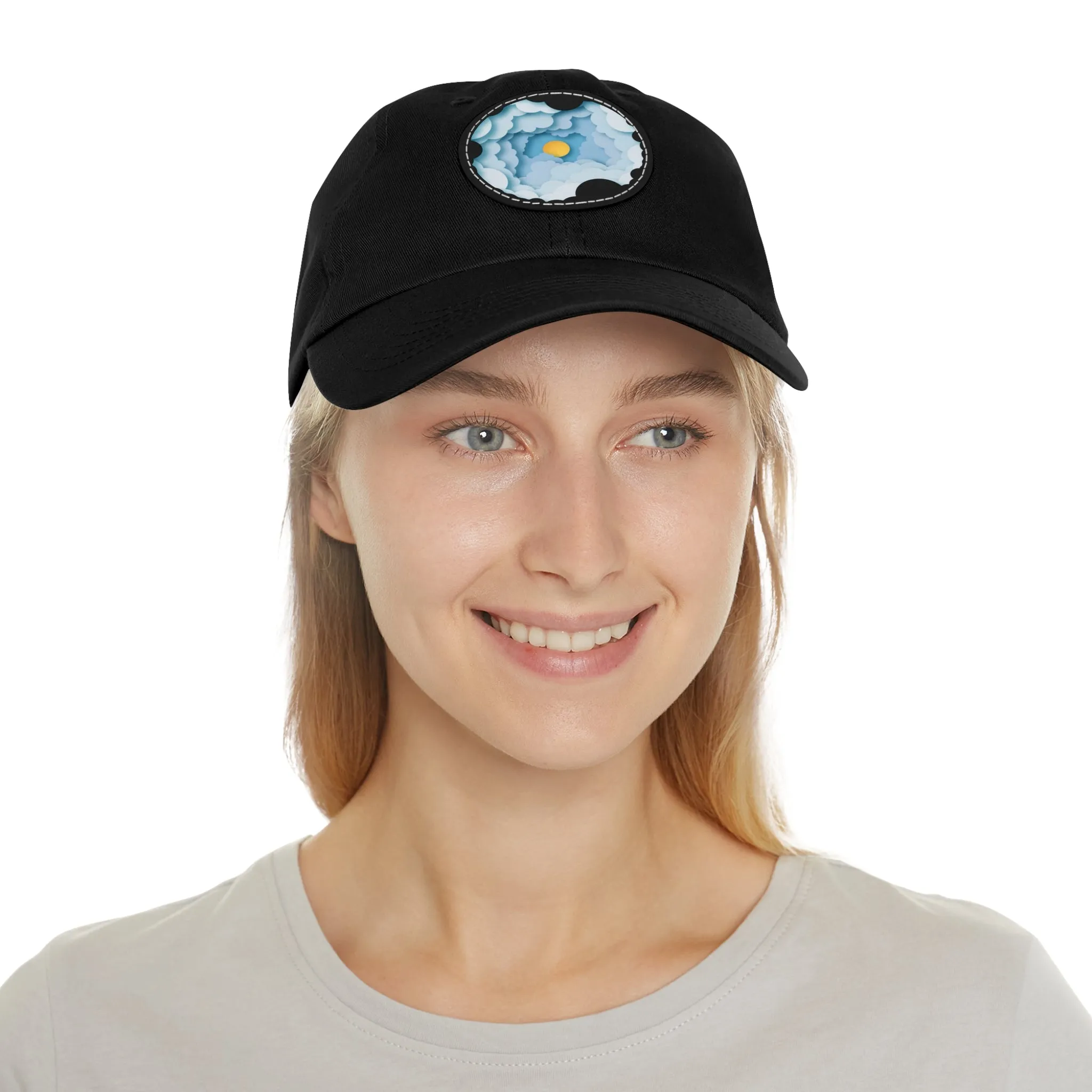 Dad Hat - Cloud Style Feel Good Beuti Leather Patch Round Cap