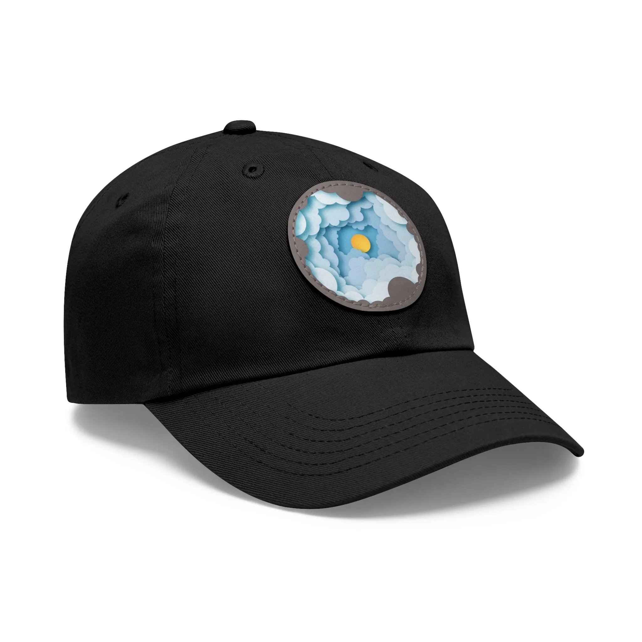 Dad Hat - Cloud Style Feel Good Beuti Leather Patch Round Cap