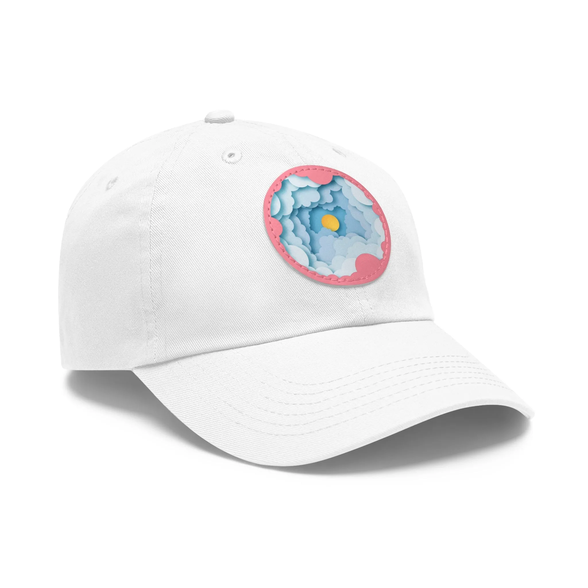 Dad Hat - Cloud Style Feel Good Beuti Leather Patch Round Cap