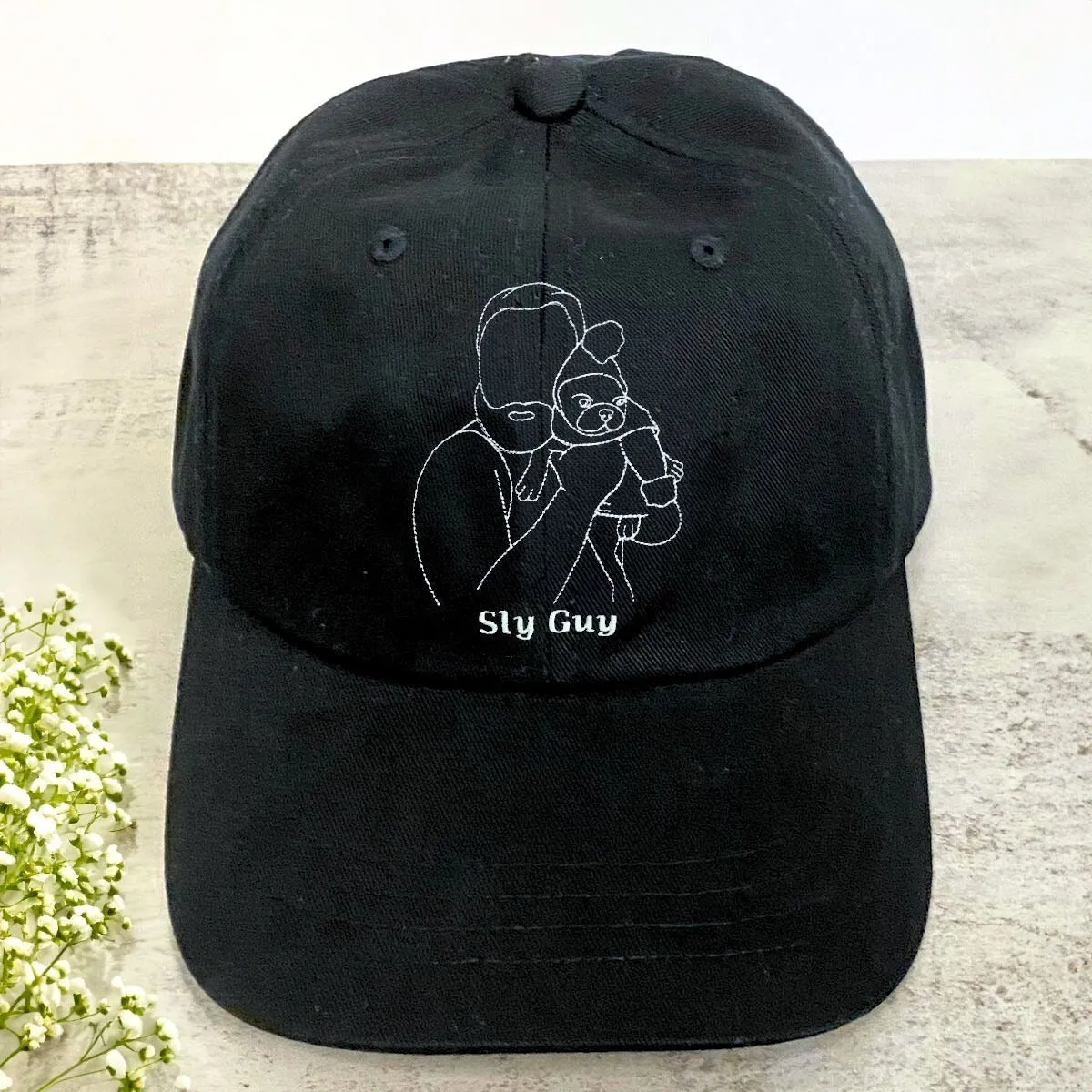 Dog Dad Hat from Photo, Embroidered Gift for Dad