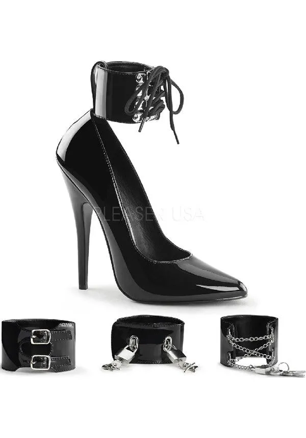 DOMINA-434 [Patent Black] | HEELS [PREORDER]