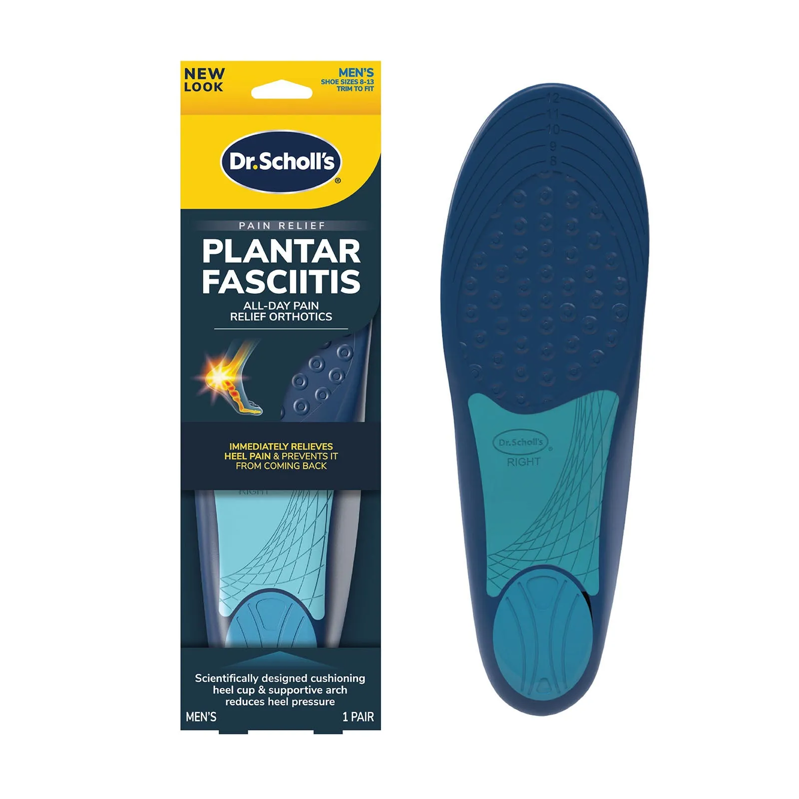 Dr.Scholl Plantar Fasciitis All-Day Pain Relief Orthotics Men