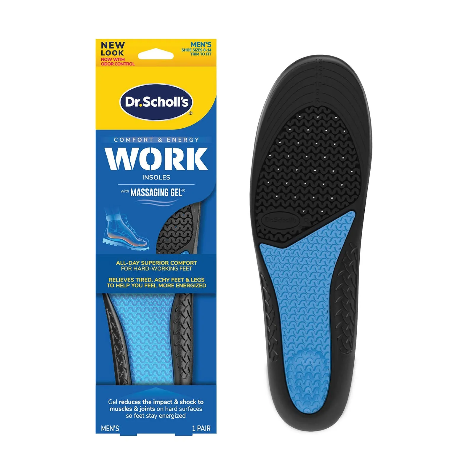 Dr.Scholl Work Insoles with Massaging Gel Men