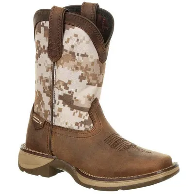 Durango Lil' Rebel by Big Kids Desert Camo Western - Brown - Boys DBT0208Y