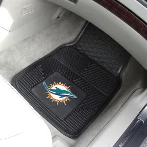 Fanmats Miami Dolphins Heavy Duty Car Mat Set - 2 Pieces