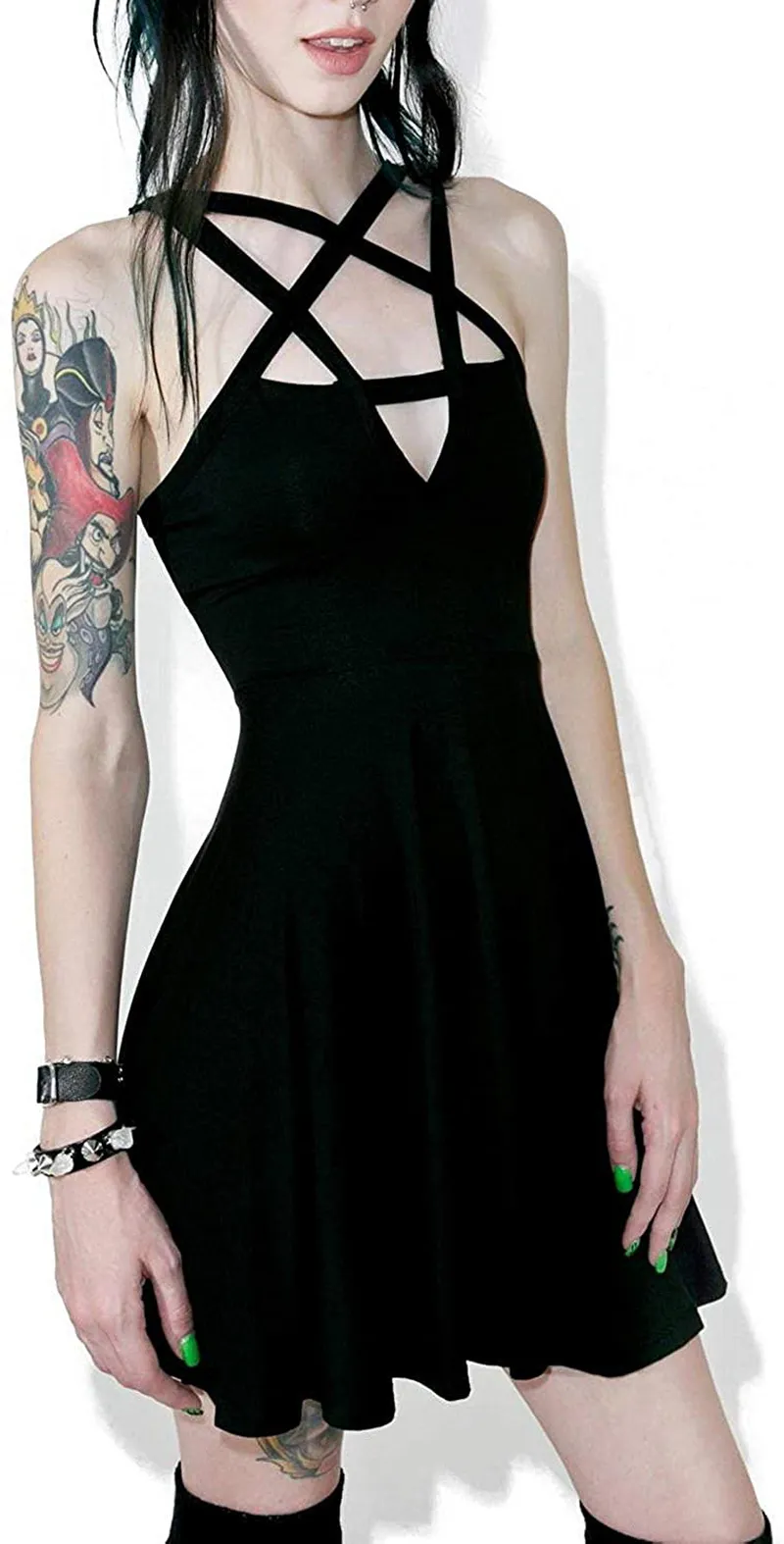 Fashion Dress Gothic Vintage Romantic Casual Dress for Women