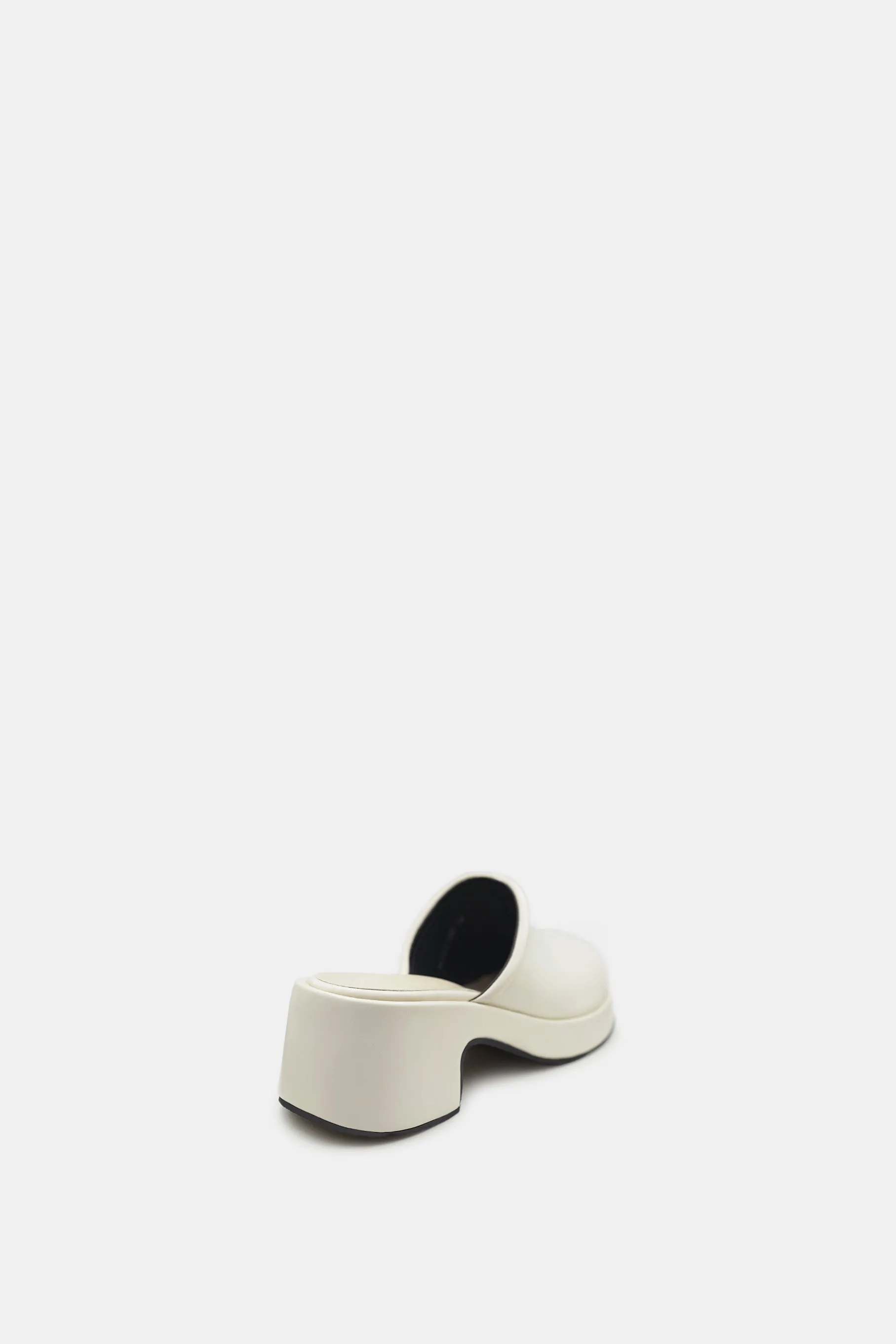 Faux Leather Heeled Clog