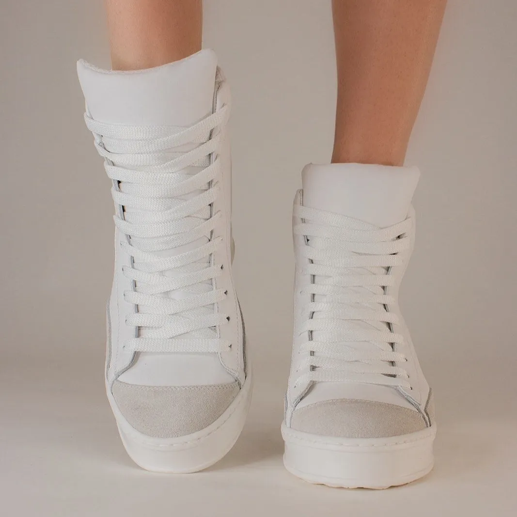 Fearless Bianco Wedge Sneaker