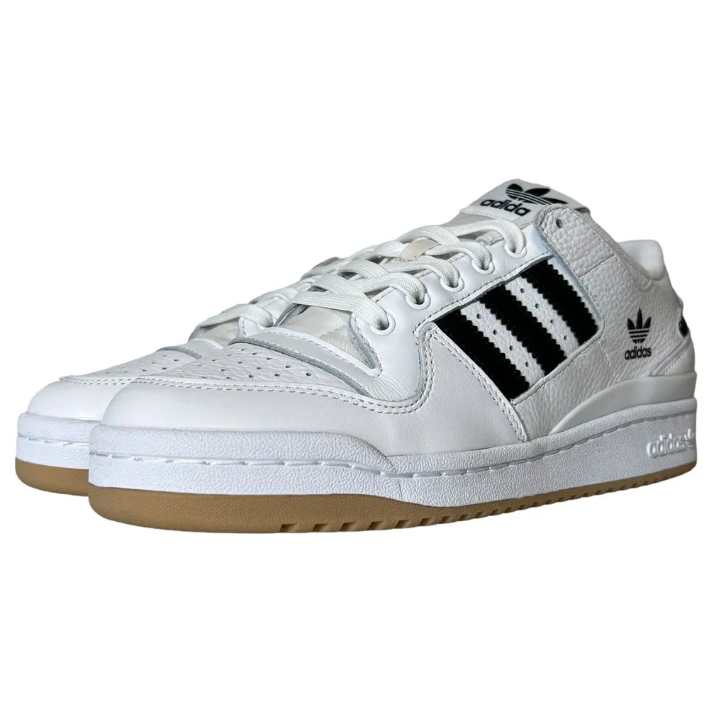 Forum 84 Low Adidas Skateboarding Cloud White Core Black Cloud White Leather Shoes Footwear