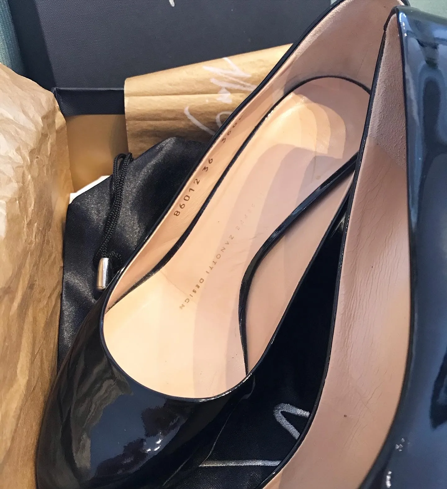 GIUSEPPE ZANOTTI Patent Leather High Heel Pumps