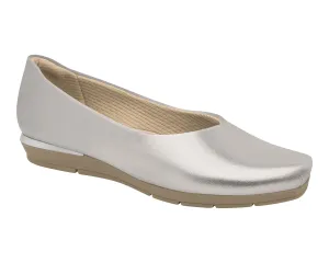 Glamour Meets Comfort: Piccadilly Therapy Business Wedge Shoe - Silver Ref: 147191-035