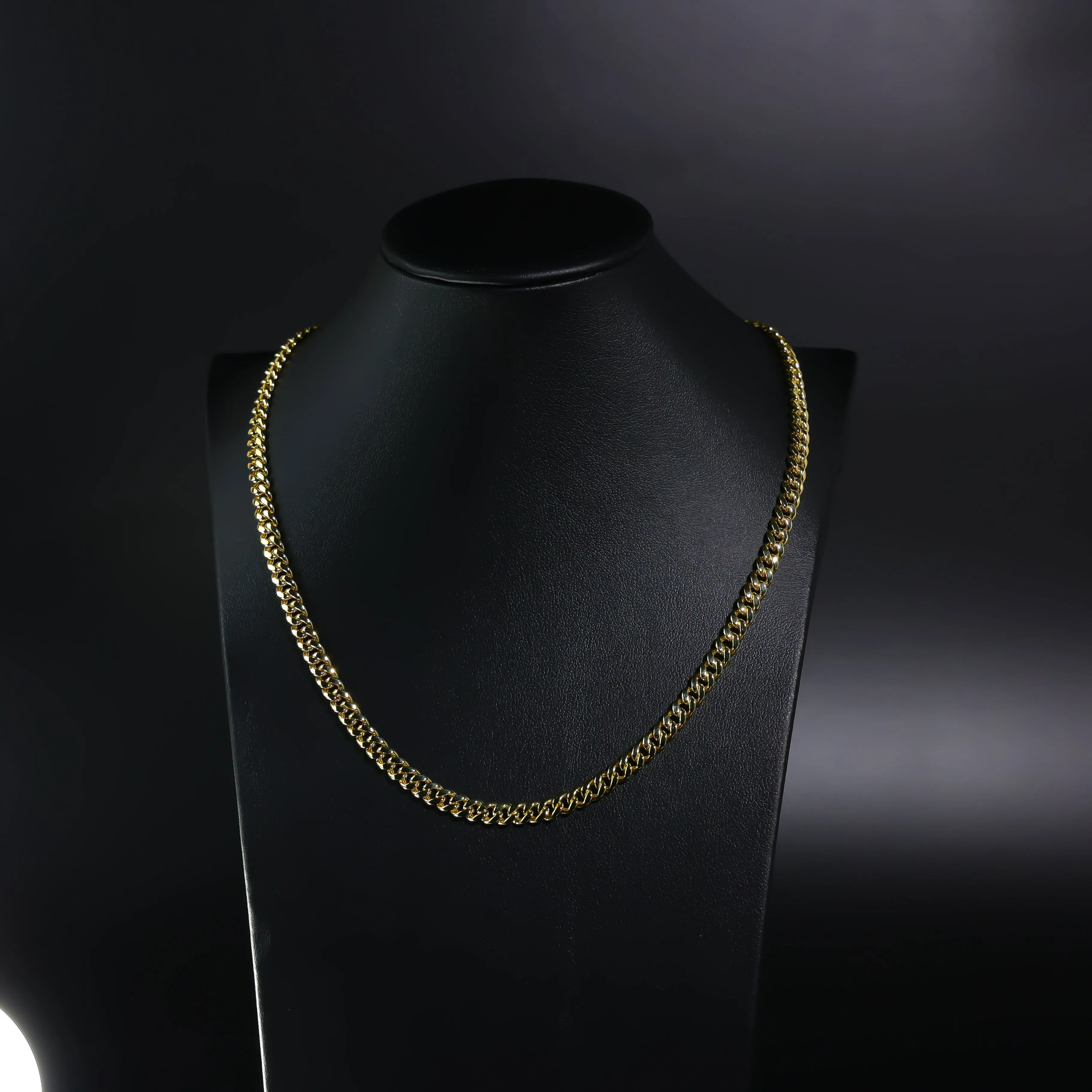 Gold Hollow Miami Cuban Chain With 5.7mm Width Model-0541