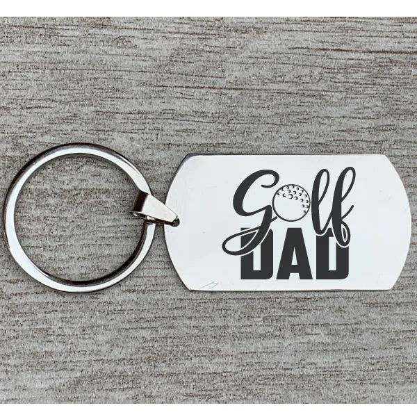 Golf Dad Keychain