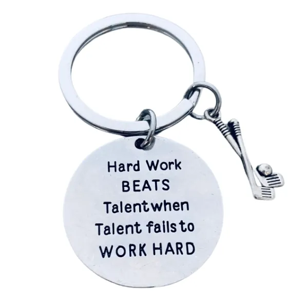 Golf Keychain - Hard Work