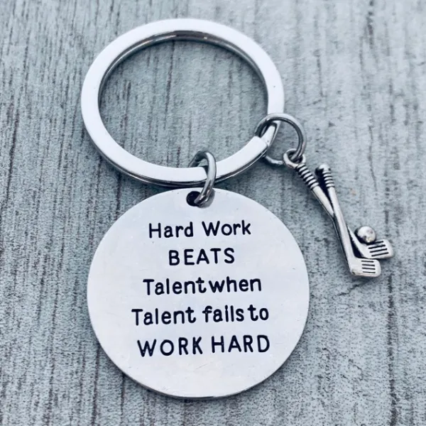 Golf Keychain - Hard Work