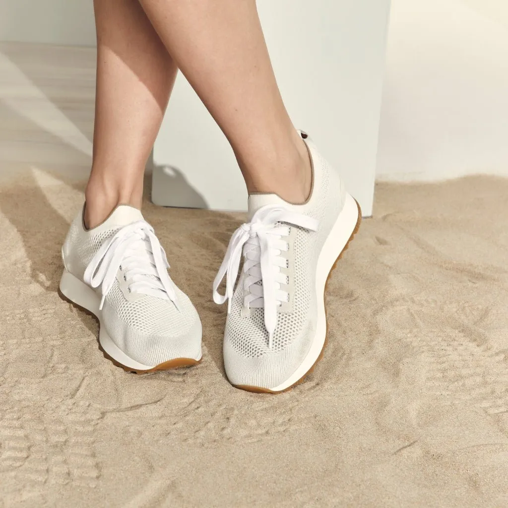 GRAN SASSO Knit Sneakers WHITE