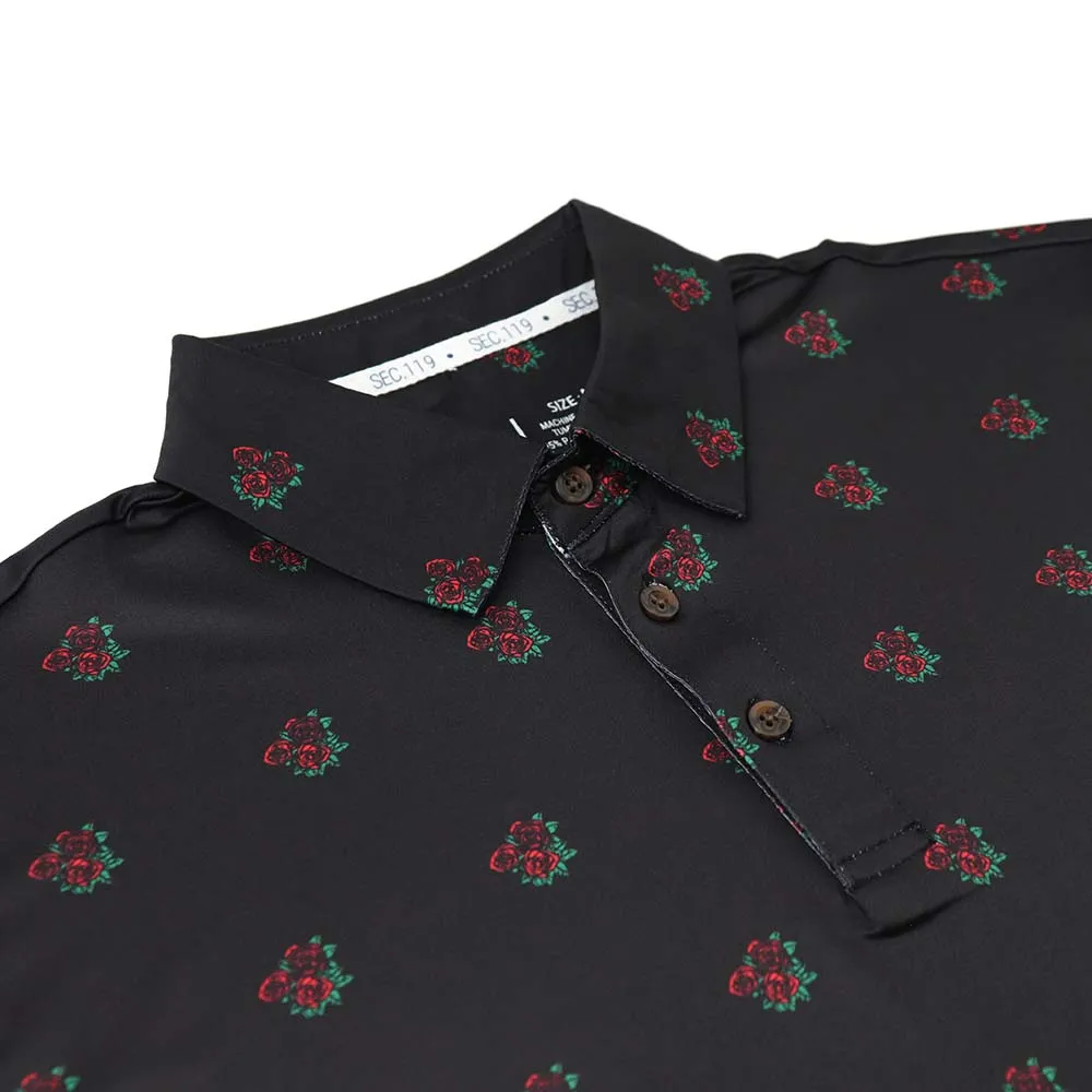 Grateful Dead | Performance Polo | Roses Black