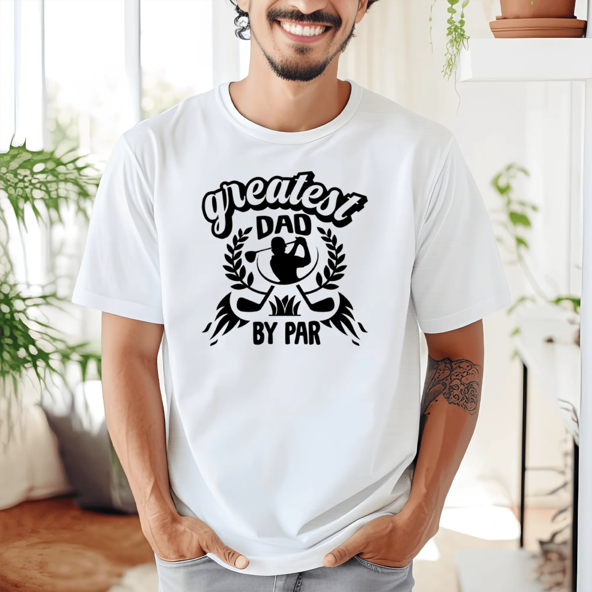 Greatest Dad By Par Mens T Shirt