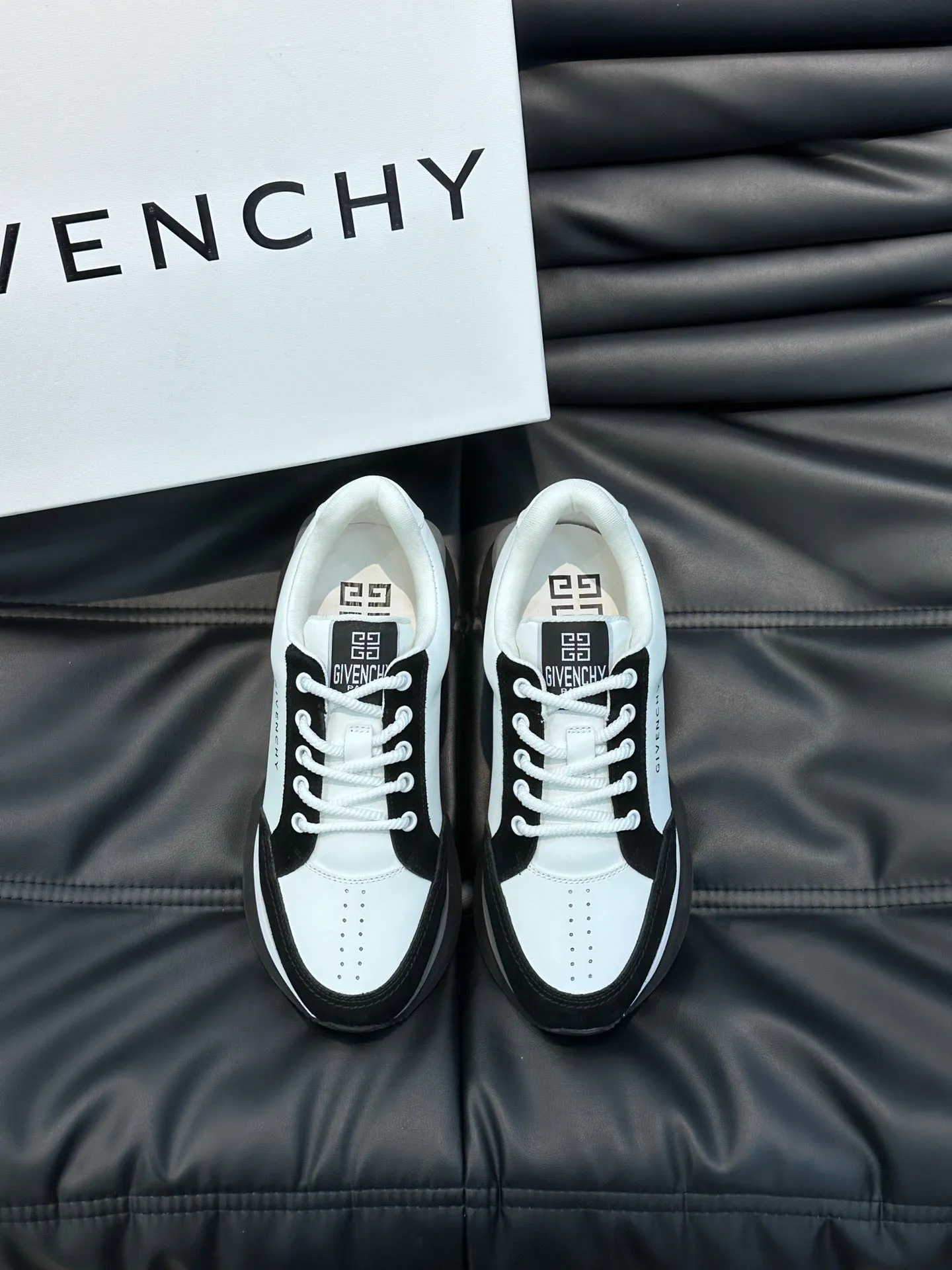 GVC Black and White Logo Sneakers-016