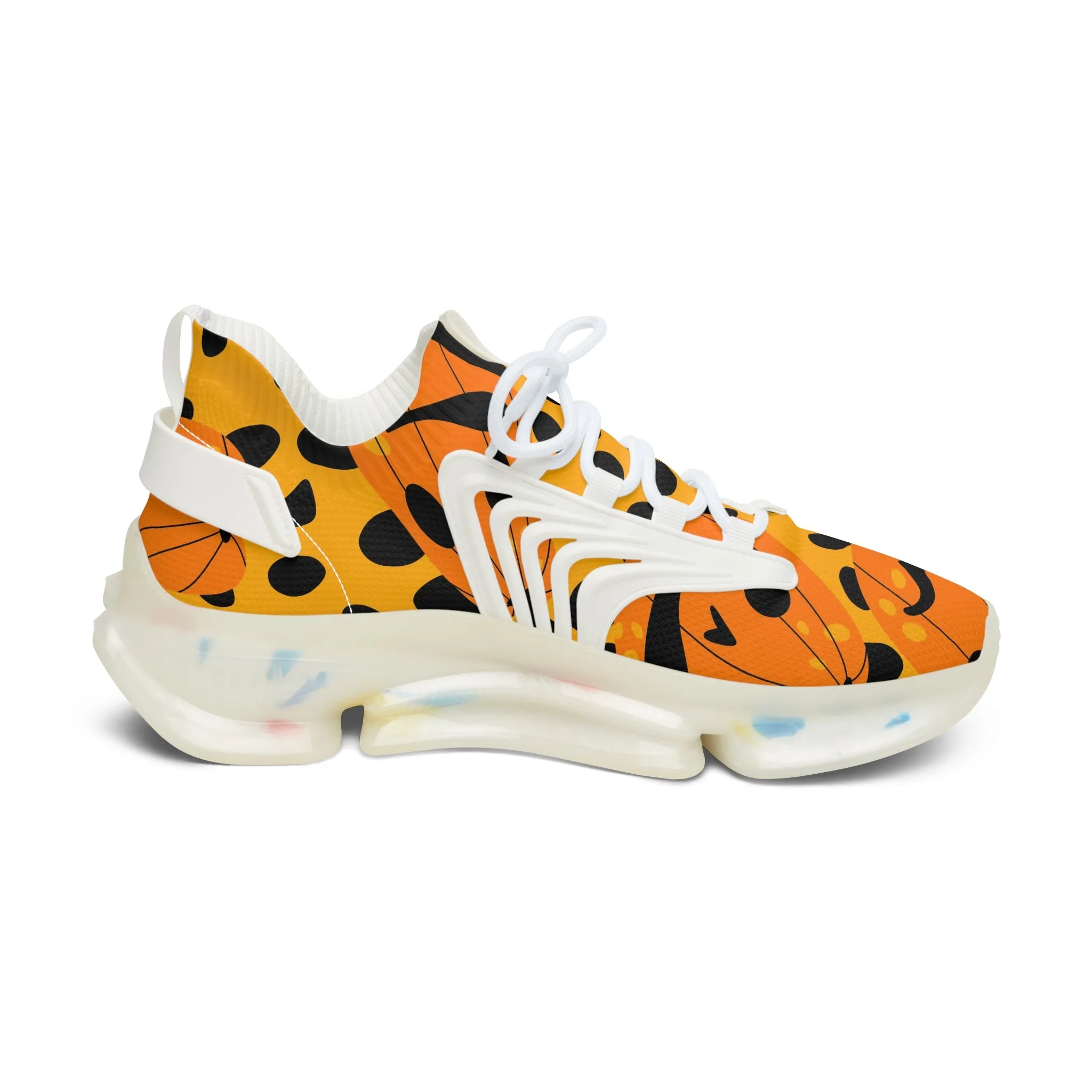 Halloween Pumpkins Women's Mesh Sneakers