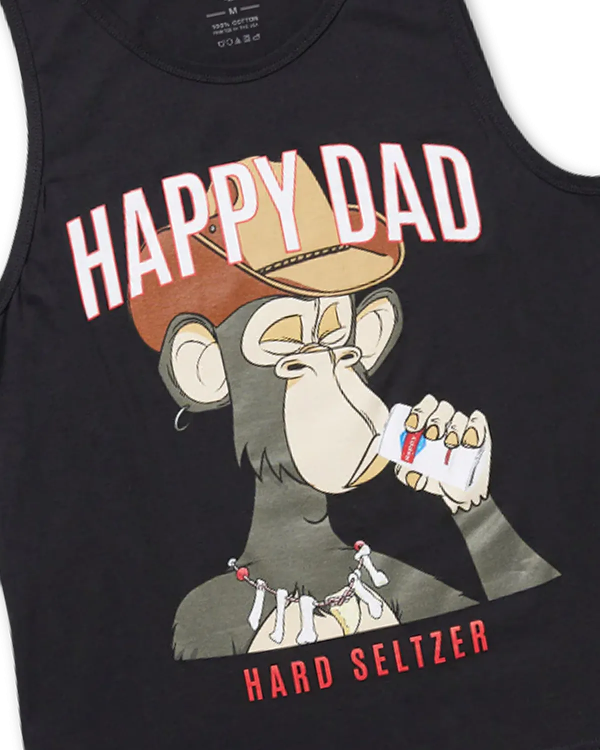 Happy Dad Ape Tank (Black)