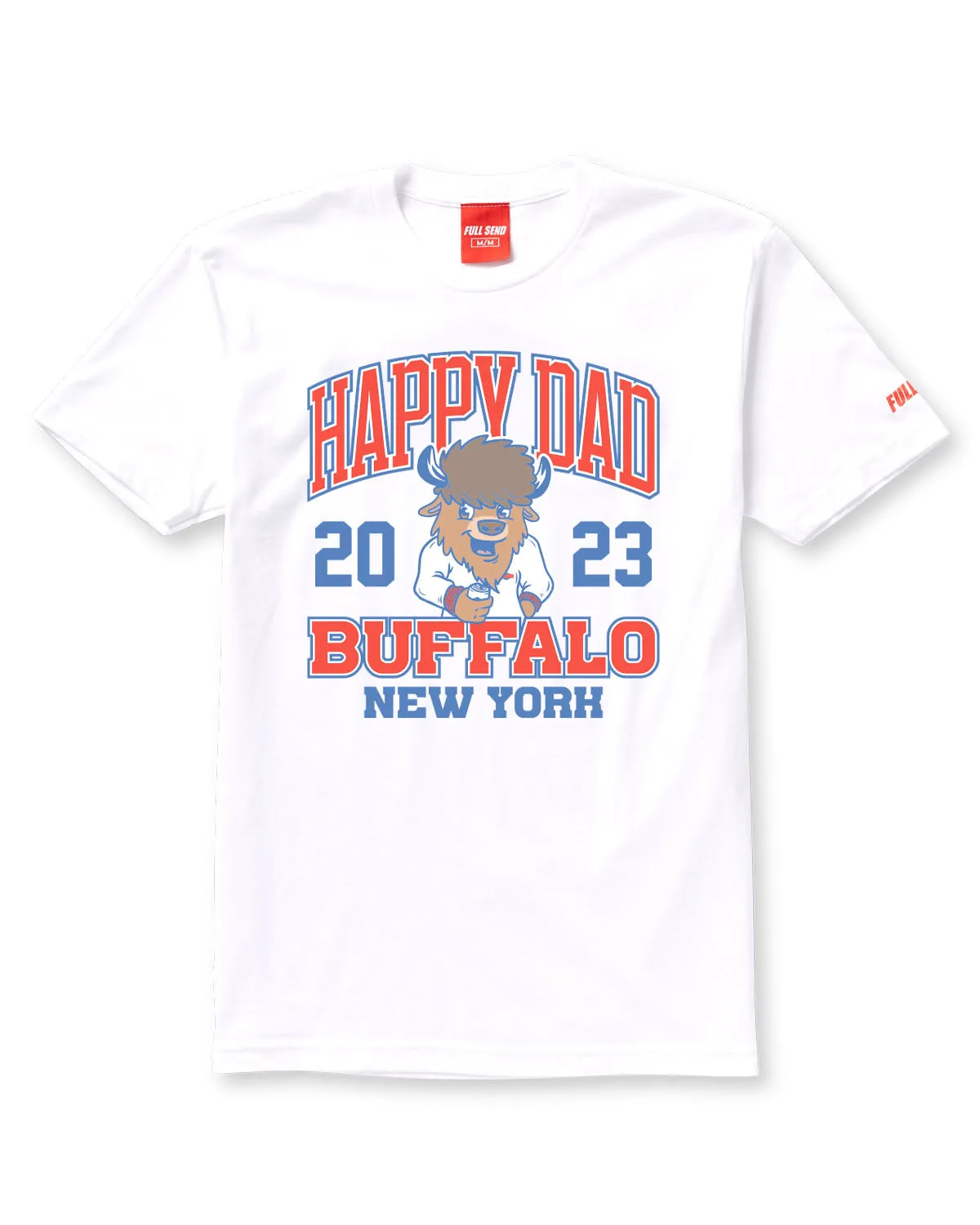 Happy Dad Buffalo Mascot Tee