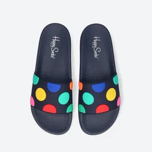 Happy Socks - Pool Sliders Big Dot, Navy