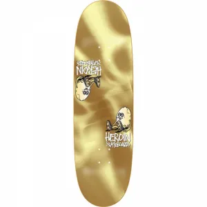 Heroin 9.25" x 32" THE SYMMETRICAL GOLD EGG Skateboard Deck