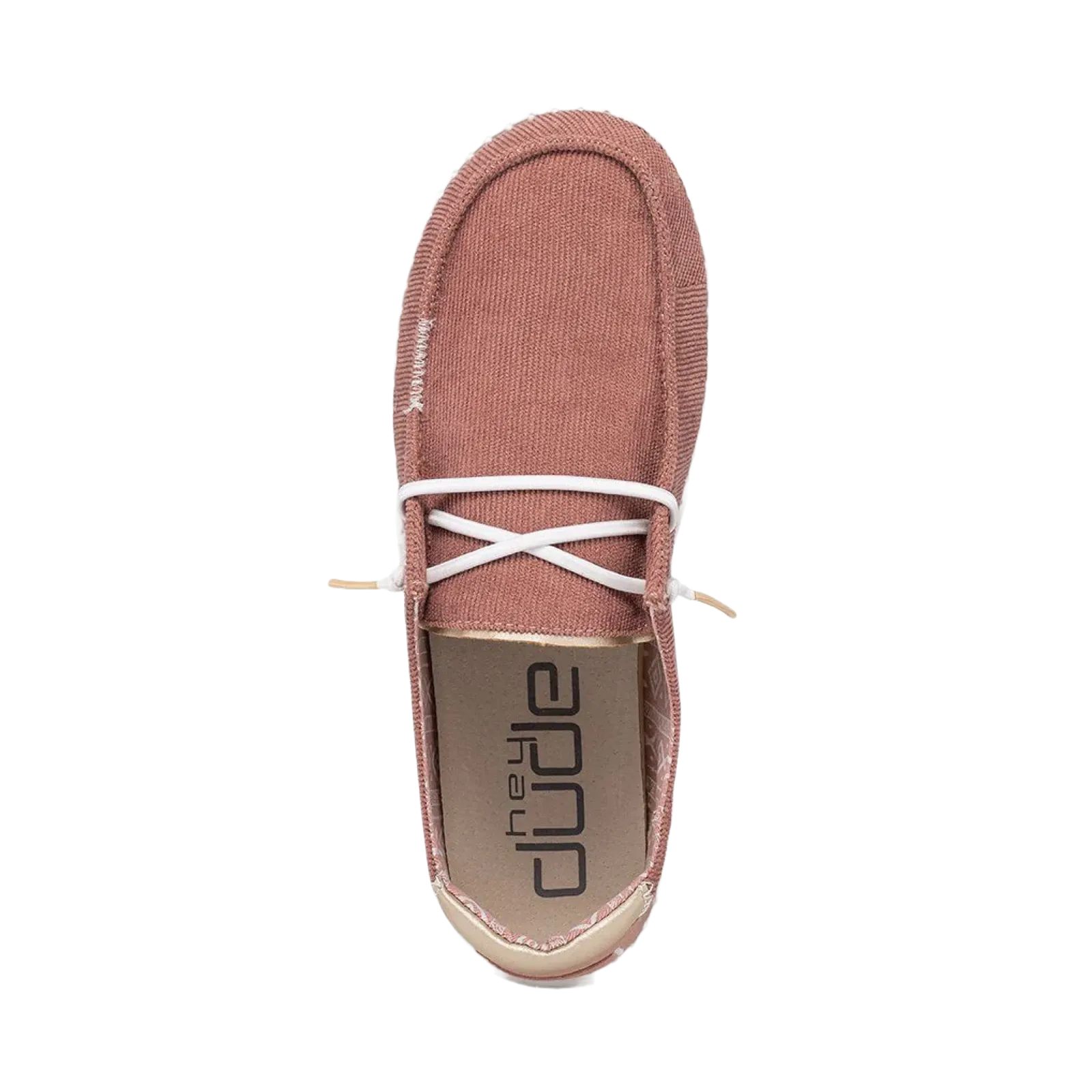 Hey Dude Ladies Wendy Corduroy Desert Rose Shoes 121415049