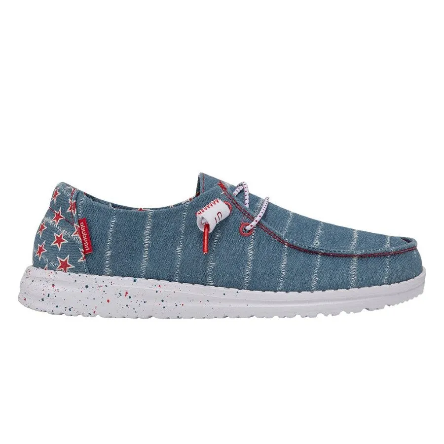 Hey Dude Wendy Denim Star Shoes 121412415