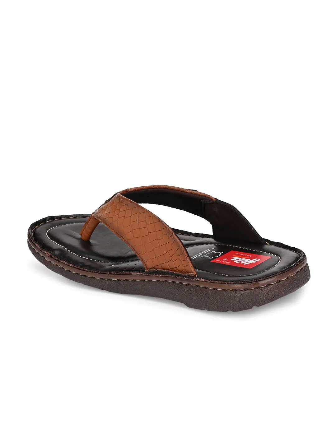 HITZMS_4106 Men's Tan Synthetic Daily Wear Open Slipper