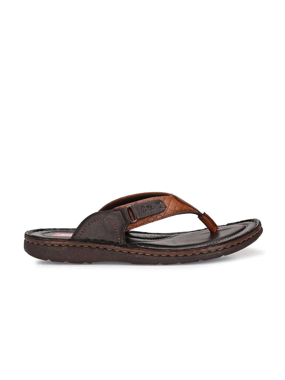 HITZMS_4106 Men's Tan Synthetic Daily Wear Open Slipper