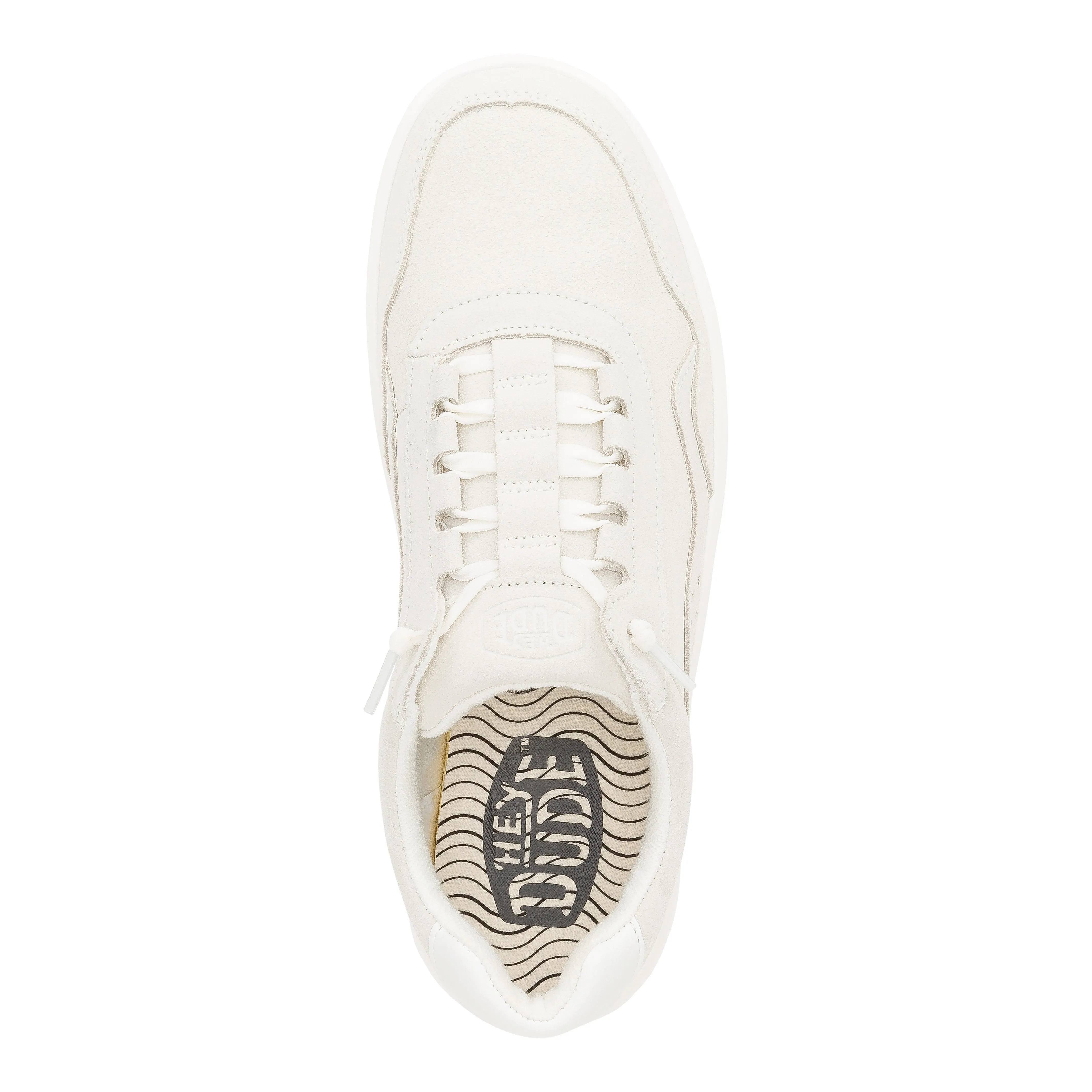 Hudson Suede Vintage Varsity - White/White