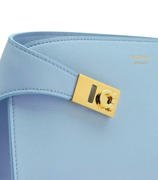 Hug Crossbody Bag Calfskin Sky Blue