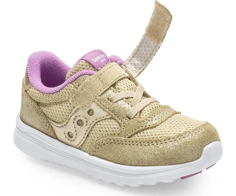 Jazz Lite A/C Kids Sneaker - Gold Sparkle