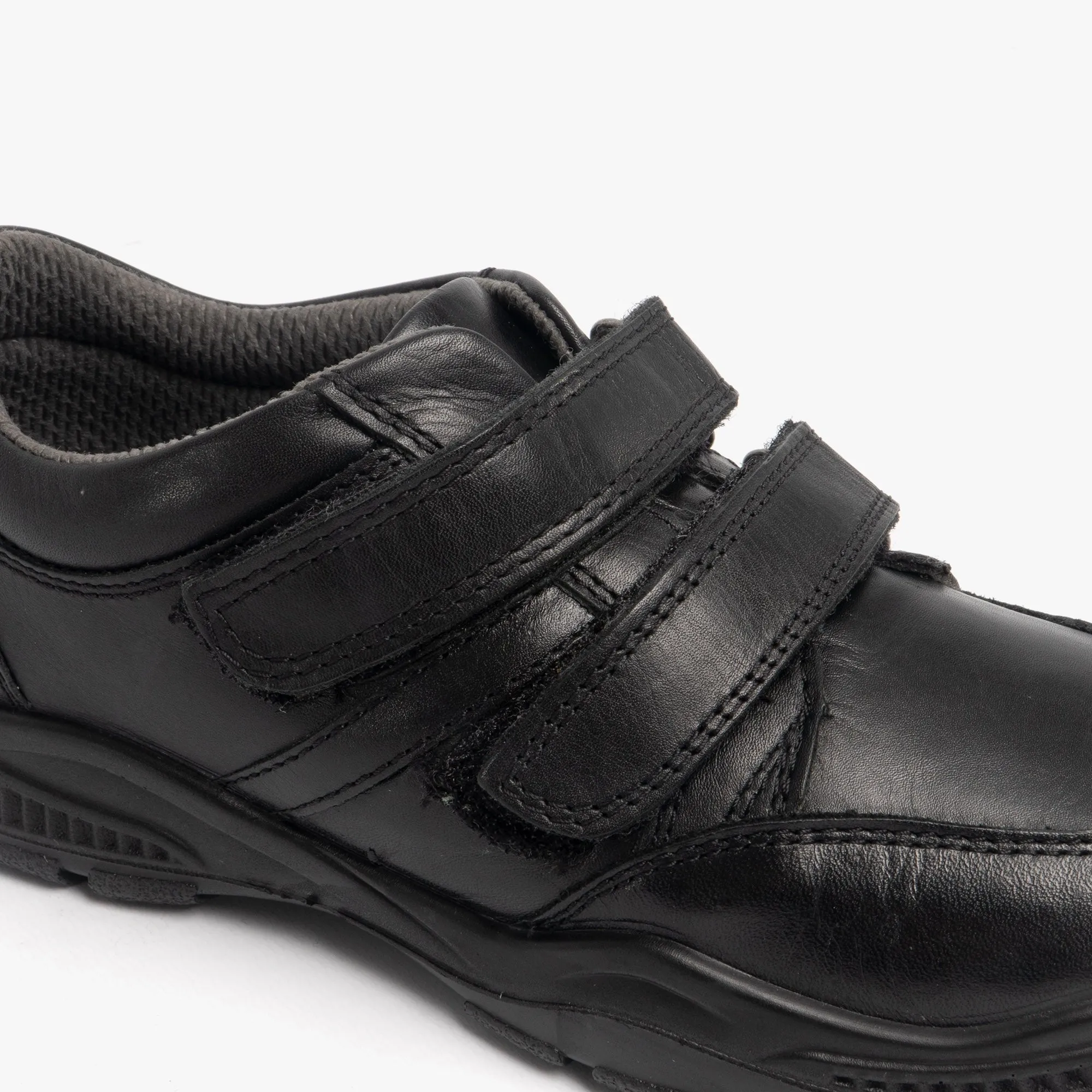 JEROME Boys Leather Toe Guard Shoes Black