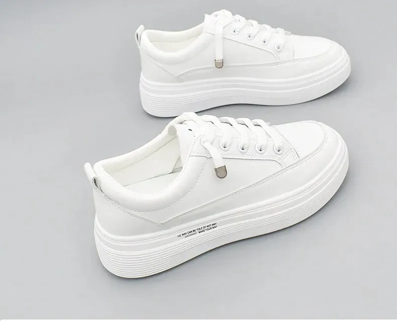 Joskaa 2024 New Platform White Womens Sneakers