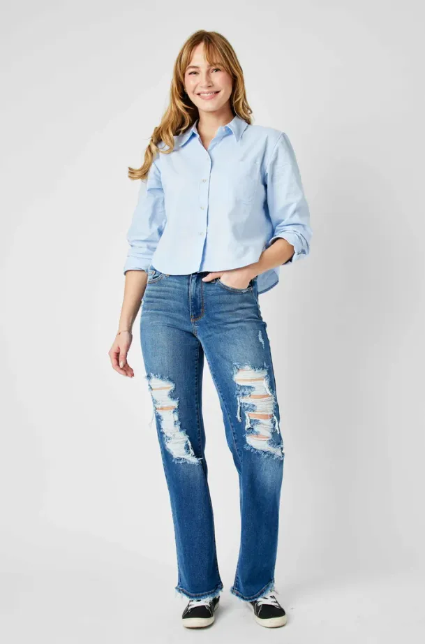 Judy Blue Mid Rise Dad Jean